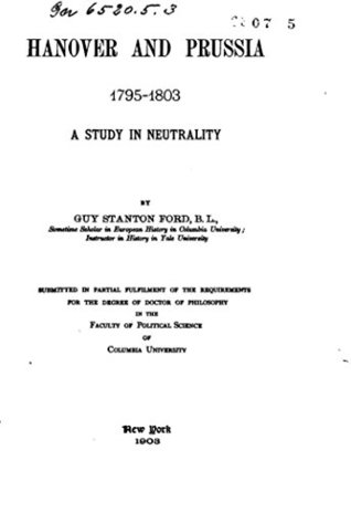 [1269f] %F.u.l.l.! #D.o.w.n.l.o.a.d~ Hanover and Prussia 1795-1803, A Study in Neutrality - Guy Stanton Ford %e.P.u.b^