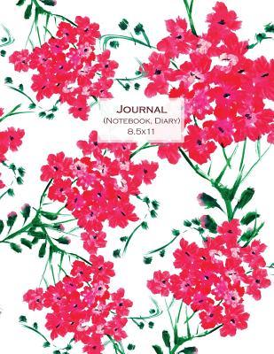 [14450] *Download! Journal (Notebook, Diary) 8.5x11: Red Flowers, Journal/Notebook with 100 Inspirational Quotes Inside, Inspirational Thoughts for Every Day, Inspirational Quotes Notebook for Girls/Teens/Women, XL 8.5x11 -  ~P.D.F^