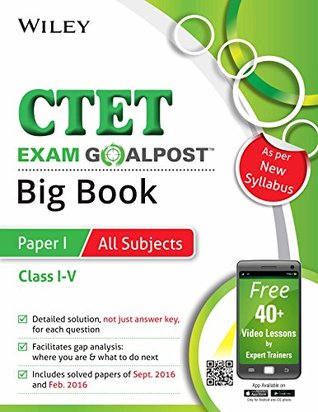 [da30d] ^Full~ ^Download* Wiley's CTET Exam Goalpost Big Book, Paper I, All Subjects, Class I - V - DT Editorial Services ^e.P.u.b^