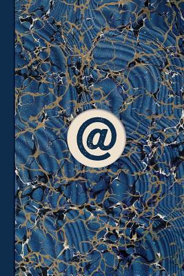 [08933] @Download^ Monogram Symbol at Sign Email Marble Notebook (Blue Ginger Edition): Blank Lined Journal for Contacts, Addresses, Phone Numbers, Emails, Social Media, Birthdays, Passwords and Memos - Coffee Shop Shakespeare #P.D.F#