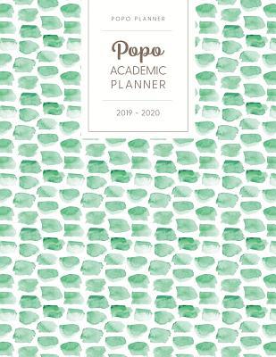 28551] %D.o.w.n.l.o.a.d@ Popo Academic Planner 2019-2020: Monthly & Weekly - Dated with Todo Notes - Green Blots -  ~P.D.F%