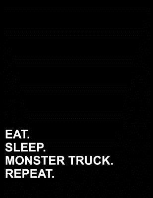 [18d28] ~Read# Eat Sleep Monster Truck Repeat: Graph Paper Notebook: 1 cm Squares, Blank Graphing Paper with Borders -  #P.D.F^
