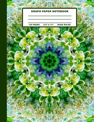 [87b5c] !Full~ !Download~ Graph Paper Notebook: Green Blue Mandala Cover Design Quad Ruled 120 Pages 8.5 X 11 Matte Finished Soft Cover - Mandala Notebook Press ~P.D.F*