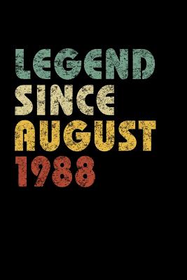 [1c6d3] *Read# #Online* Legend Since August 1988: Vintage Birthday Gift Notebook With Lined College Ruled Paper. Funny Quote Sayings Notepad Journal For Taking Notes At Work, School Or Home. -  ^PDF*