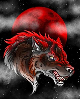 [242c1] !Download% Born Under A Bad Moon: Red Wolf Blood Moon College Rule Composition Notebook - Sledgepainter Books #P.D.F@
